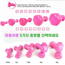 어썸바운드 정품정량 미용아령(핑크), 정품미용아령(한쌍), 1.5kg