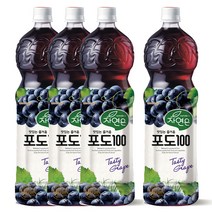 자연은 포도 주스, 1.5L, 4개