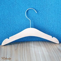 코코디피 아기 유아 나무 그대로 자연 친화적 원목옷걸이 옷가게 의류매장용 행거, 빈티지색(10개묶음), 1개