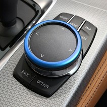 BRICX BMW 아이드라이브 다이얼 링 컬러 몰딩 튜닝 용품, 레드(1P)
