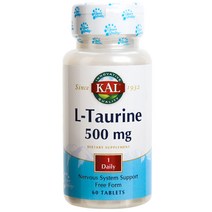 Kal L-타우린 500mg 타블렛, 1개, 1g