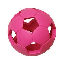 얌얌뚝딱 강아지장난감 러버토이 S, 축구공S핑크, 1개