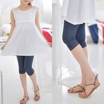 마더라이크 JS.아이스7부데님- 임산부레깅스 임부레깅스 빅사이즈 임부복