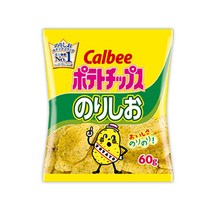 카루비 포테토칩 노리시오 60g 과자, 1개