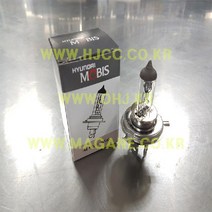 모닝 전조등 (H4)모비스할로겐전구08C0630002(12V60/55W), 모비스전구
