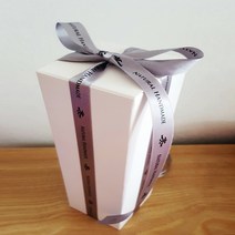 [캔들레이디] 포장박스-공효진 캔들용기 일자원형, 공효진 일장원형(대) - 화이트, 1개