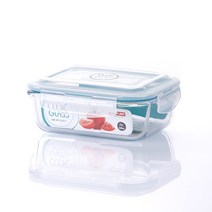 네오플램 클락 내열유리 반찬통 밀폐용기