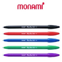 모나미 플러스펜(검정/파랑/적색) 1다스, 검정