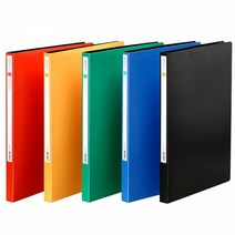 문화 PP스프링화일 A4 F401-7 (좌철), 흑색, 10개