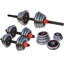 대한스포츠 크롬 조립아령 세트, 24kg, 1개
