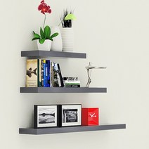 저스트월 하이그로시 벽걸이무지주선반120 벽선반, 벽 벽걸이 선반 120 - 그레이 폭12cm