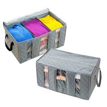 3칸 옷 이불정리함 그레이, 1p