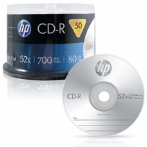 HP Media CD-R 52x 700MB (50P 벌크팩)공CD CD CDRW 공시디 시디, 본상품