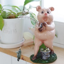 데코짱 핑크돼지낚시하는인형