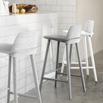 영가구 비야 아일랜드식탁의자, 블랙-75cm
