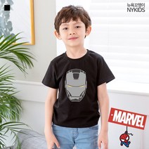 뉴욕꼬맹이 마블 반팔티(NY) M004 아이언맨 - 아동 주니어
