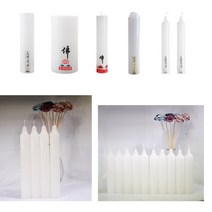 천일양초 무향기 양초 8가지 캔들, 1번선택 밀대4개, 무향기양초8종