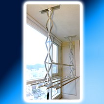 세양아트 올스텐레스 반자동 천장건조대 4단 6봉, 본품선택, 1