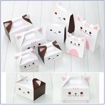 [슈가블링] 손잡이 답례품 선물상자, 네모깜직이(소/초코), 1개