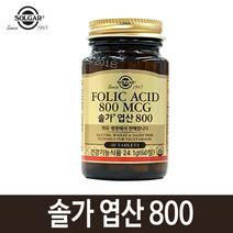 솔가 엽산800 철분25, 60정, 단일수량