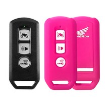 카포카 혼다 오토바이 PCX150 3버튼 실리콘 키케이스 키홀더, PCX150 핑크
