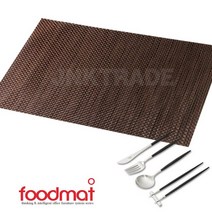[JNK]격자식탁매트 이쁜식탁보 신혼선물.집들이 러너.포크, 식탁매트(라탄_브라운), 상세이미지참조