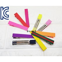 기타 KC인증 골지리본 집게핀(6cm) 집게머리핀 머리핀만들기 리본공예재료