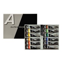 알파 실버라벨 아크릴물감 12색(A) 50ml