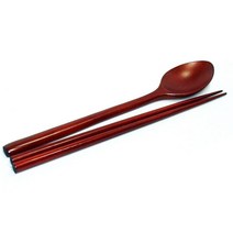 D제사용 남원제기 오리목 수저세트 (옻칠 제기 제수용품 차례 성묘 추석 설날 숟가락 젓가락), 1개