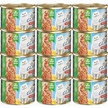 고양이사료 뉴트리나 비스트로캔 160g 흰살참치와 닭안심 12개세트, 1