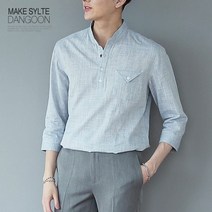 단군 아이스 터치 반오픈 7부 셔츠_남자셔츠_긴팔셔츠