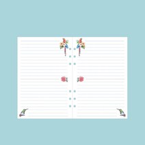 와우샵 DIY 반투명 다이어리 커버 만년다이어리, 버드줄눈 노트[45장]