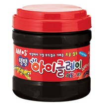 아모스 20000 탱탱아이클레이 버켓 400g, 검정, 1개