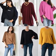 빅걸스토리 여성용 빅사이즈 가을 긴팔 베이직 티셔츠 (30종)