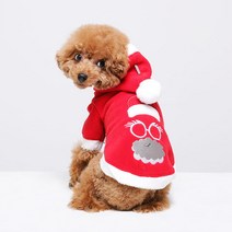 강아지 애견 산타옷 산타지킴이, RED