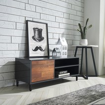 퍼니브라운 렉스 멀바우 거실장 진열장, 좌측일반형