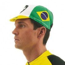 [assos모자] 아소스 브라질 캡 자전거 쪽모자, Brasil Flag