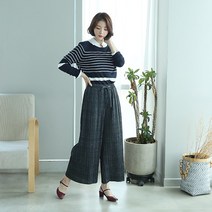 비앤비진 가을부터 쭉입는 벨벳바지 와이드팬츠 밴딩바지 주름바지