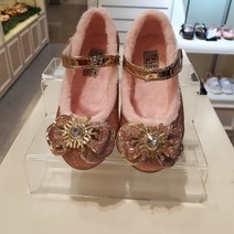 탈랜트키즈 눈꽃 반짝이 털 구두