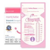 맘스베베 프리미엄 일회용 항균 모유저장팩 180ml, 30개입, 1개