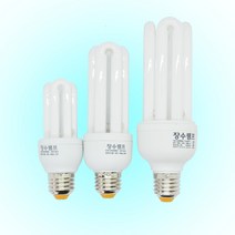 장수램프 삼파장전구 11w 25w 20w 30w, 15w_주광색