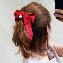 바이진주리본 새틴롱리본 바나나핀
