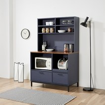 [리코디자인] 스카렛 1000광파렌지대+상부장세트 주방가구, 네이비