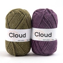 클라우드실 뜨개실 털실 패브릭얀 코바늘실, 1개