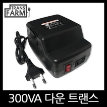 트랜스팜 [300 강압기] 여행용 가정용 휴대용 소형 변압기 트랜스 도란스, 1개