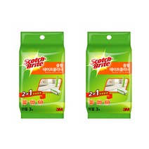 3M 스카치브라이트 중형 테이프클리너 리필(2+1입), 2개