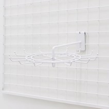 메쉬망용 액세서리 회전 행거/화이트/망후크/망걸이, 화이트, 1개