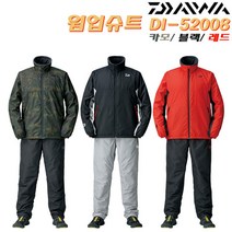 다이와 웜업슈트 DI-52008.활동성 방한자켓+바지.낚시복 내피-미들러 아웃터, 레드