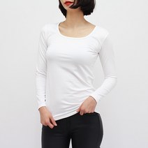 아리탐 웜텍 여자 무지 라운드넥 피치기모 긴팔 티셔츠