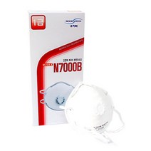우리텍 방진마스크 N7000B 1급 (1팩 20개입)